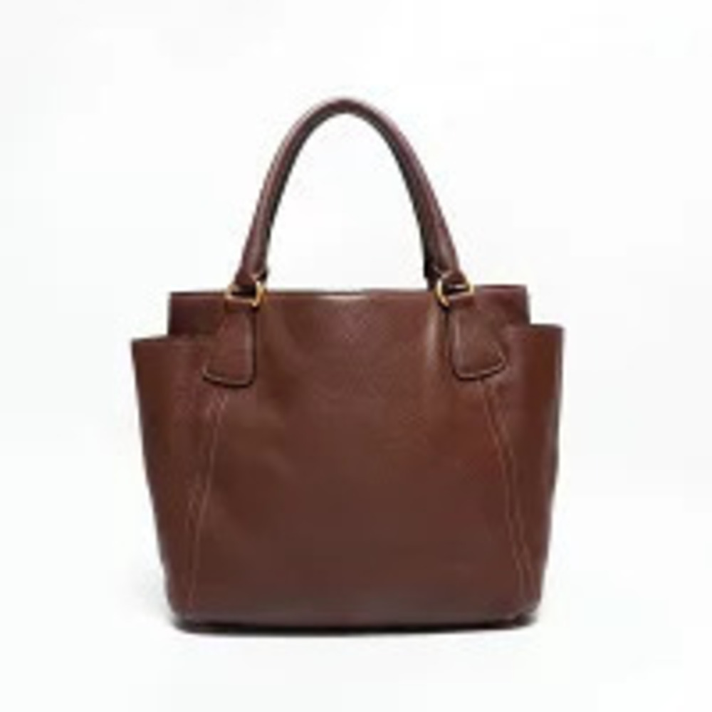 Prada Bag Leather Tote Brown
